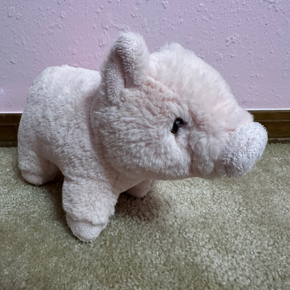Aurora Eco Nation 9" Plush Pink Pig 2021 Stuffed Farm Animal EUC